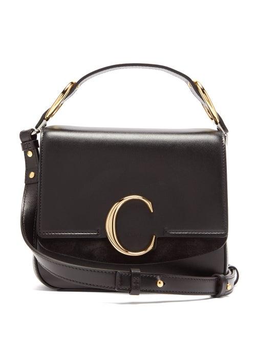 Matchesfashion.com Chlo - The C Small Square Leather Cross Body Bag - Womens - Black