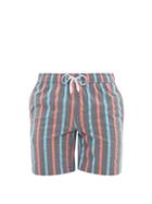 Matchesfashion.com Onia - Charles Striped Stretch Shell Swim Shorts - Mens - Blue Multi