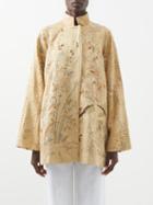 By Walid - Vintage Embroidered 19th-century Silk Coat - Womens - Blue Green