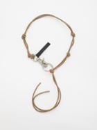 Our Legacy - Ladon Leather Necklace - Mens - Olive
