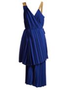 Colville Asymmetric Pleated Dress