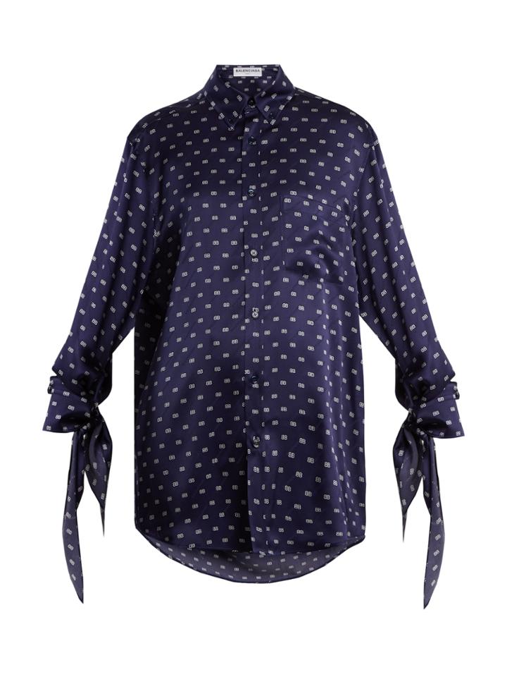 Balenciaga Knotted-cuff Shirt