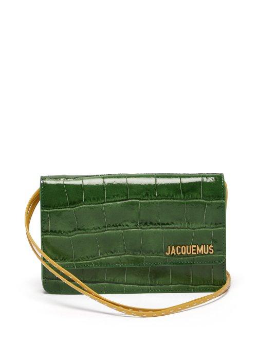Matchesfashion.com Jacquemus - Le Sac Riviera Crocodile Effect Leather Bag - Womens - Green Multi
