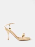 Bottega Veneta - Dot Chain-strap Leather Sandals - Womens - Cream