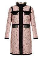 Giambattista Valli Velvet-trimmed Boucl Tweed Coat