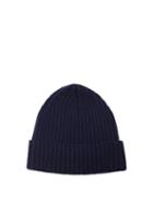 Matchesfashion.com Officine Gnrale - Ribbed Knit Cashmere Beanie Hat - Mens - Navy