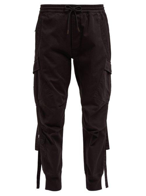 Matchesfashion.com Maharishi - Cargo Cotton Twill Track Pants - Womens - Black