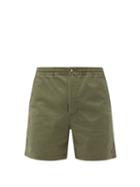 Matchesfashion.com Polo Ralph Lauren - Prepster Brushed Cotton-blend Chino Shorts - Mens - Dark Green