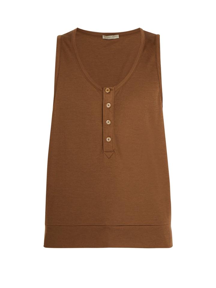 Bottega Veneta Scoop-neck Silk-blend Tank Top