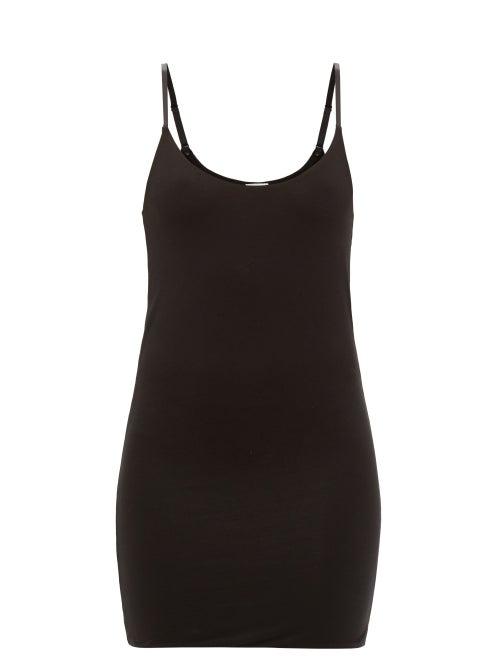 Ladies Lingerie Skin - Ceres Organic Pima Cotton-blend Slip Dress - Womens - Black
