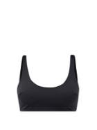 Matchesfashion.com Mara Hoffman - Lira Scoop-neck Recycled Fibre-blend Bikini Top - Womens - Black