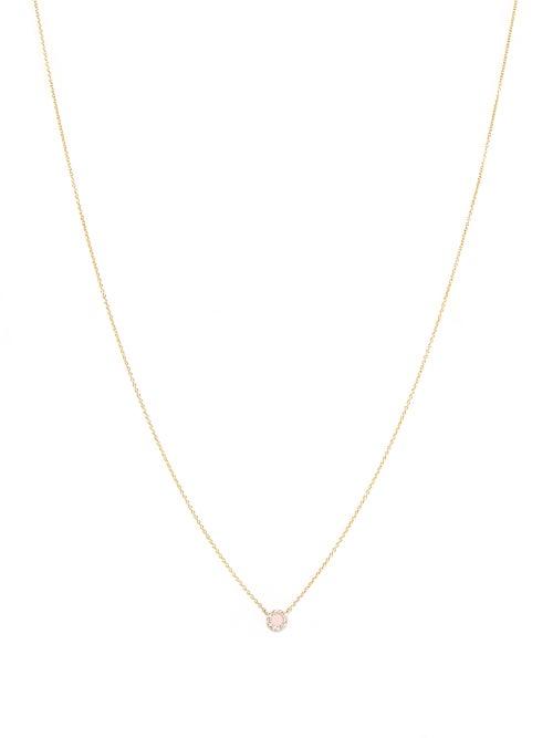 Diane Kordas - Evil Eye Diamond, Coral & 14kt Gold Necklace - Womens - Pink Gold