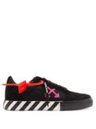Matchesfashion.com Off-white - Canvas And Suede Trainers - Mens - Black Multi