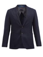 Matchesfashion.com Polo Ralph Lauren - Single-breasted Textured-twill Blazer - Mens - Navy