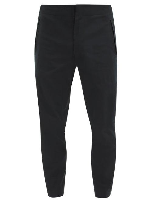Matchesfashion.com Descente Allterrain - Tapered Technical-twill Trousers - Mens - Black