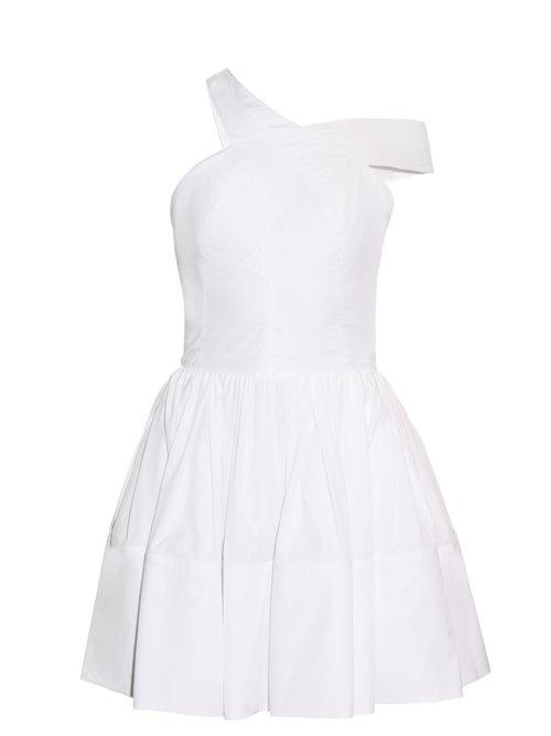 Matchesfashion.com Sophie Theallet - Rula Asymmetric One Shoulder Dress - Womens - White
