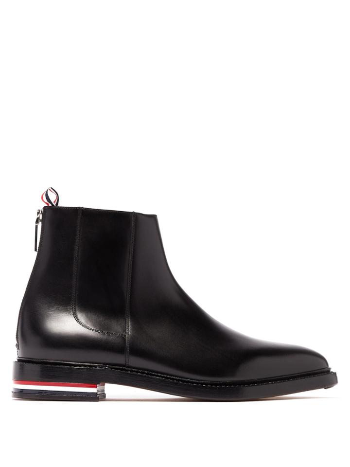Thom Browne Leather Chelsea Boots