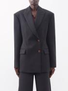 Acne Studios - Jaiba Double-breasted Suit Jacket - Womens - Black