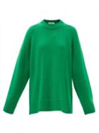 Co - Drop-shoulder Cashmere Sweater - Womens - Green