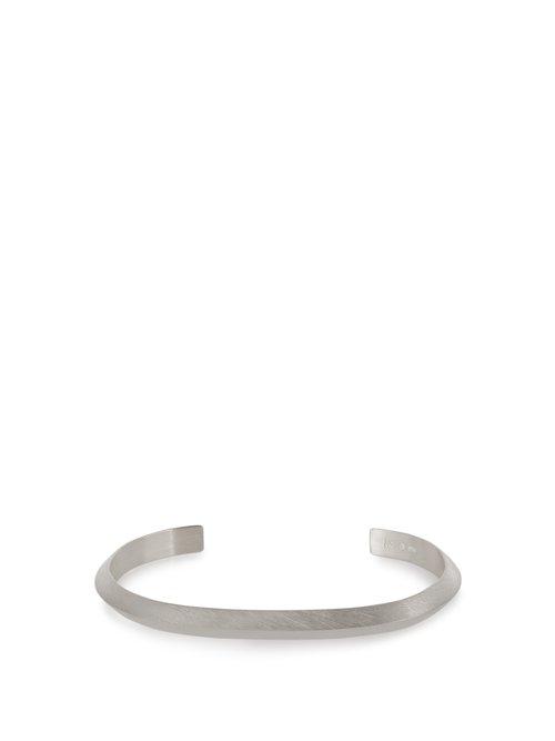 Matchesfashion.com All Blues - Traingle Sterling Silver Cuff - Mens - Silver