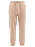 Les Tien - Brushed-back Cotton Track Pants - Mens - Pink