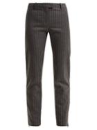 Matchesfashion.com Altuzarra - Henri Pinstripe Wool Blend Trousers - Womens - Grey Stripe