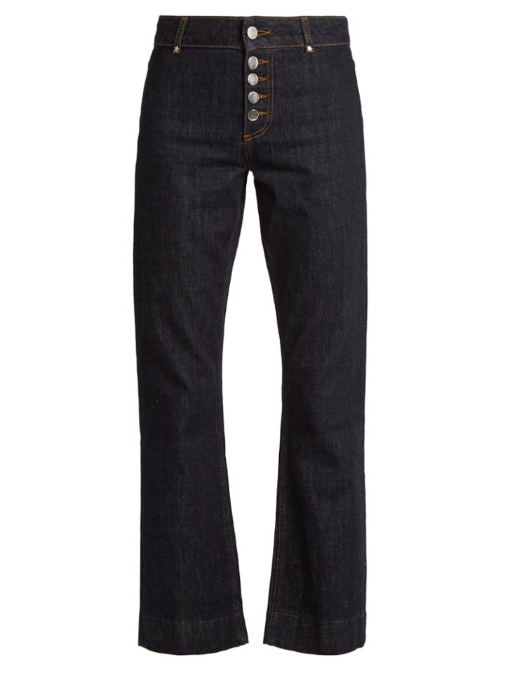 Alexachung Exposed-button Kick-flare Jeans