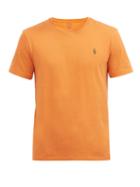 Matchesfashion.com Polo Ralph Lauren - Logo-embroidered Cotton-jersey T-shirt - Mens - Light Orange