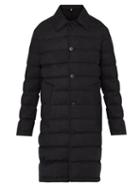 Matchesfashion.com Burberry - Down Filled Wool Flannel Car Coat - Mens - Grey