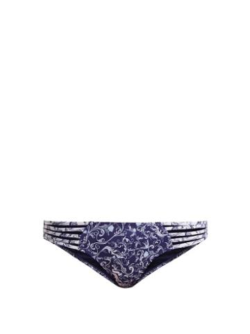 Matchesfashion.com Paolita - Corazon Bikini Briefs - Womens - Blue Multi