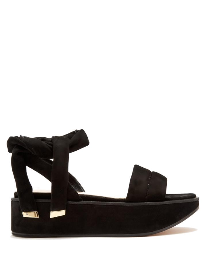 Nicholas Kirkwood Ziggy Suede Flatform Sandals