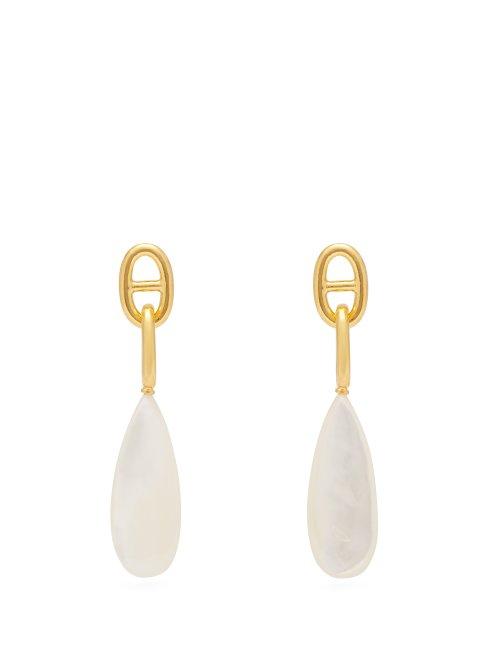 Matchesfashion.com Lizzie Fortunato - Grotto Mother Of Pearl Drop Earrings - Womens - Pearl