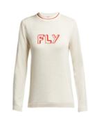 Matchesfashion.com Bella Freud - Fly Merino Wool Sweater - Womens - Ivory Multi
