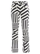 Matchesfashion.com Perfect Moment - Star Dazzle Striped Soft-shell Ski Trousers - Womens - Black White
