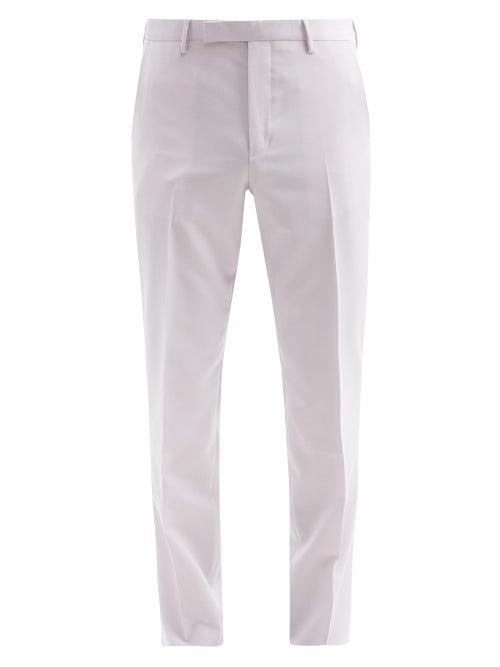 Matchesfashion.com Paul Smith - Wool-blend Slim-leg Suit Trousers - Mens - Light Purple