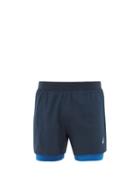 Asics - Road 5 Logo-print Soft-shell Shorts - Mens - Blue