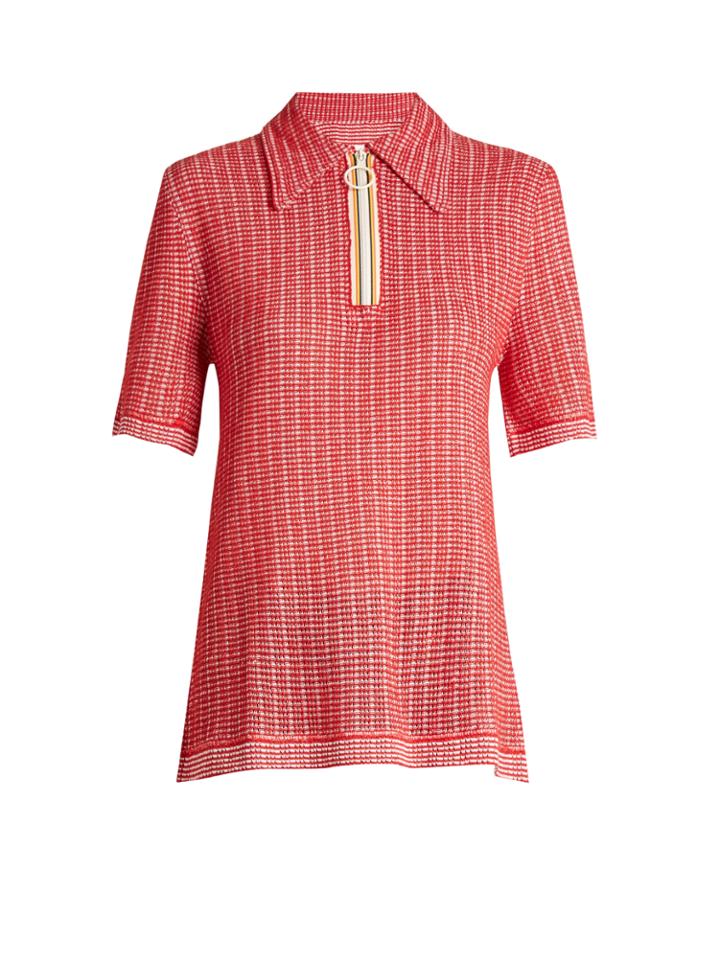 Maison Margiela Linen And Cotton-blend Textured Top