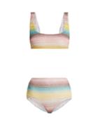 Missoni Mare Metallic Rainbow-striped Bikini