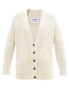 Matchesfashion.com Re/done Originals - Wool Cable-knit Cardigan - Womens - Ivory
