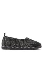Matchesfashion.com Castaer - Karl Metallic-tweed Espadrilles - Womens - Black Silver