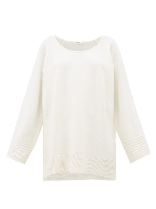Matchesfashion.com The Row - Damian Wool Blend Sweater - Womens - White