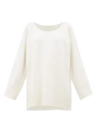 Matchesfashion.com The Row - Damian Wool Blend Sweater - Womens - White