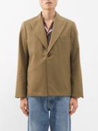 Sfr - Power Single-breasted Blazer - Mens - Khaki