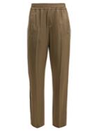 Brunello Cucinelli Side-stripe Wide-leg Satin Trousers
