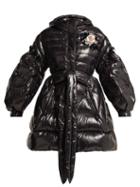 Matchesfashion.com 4 Moncler Simone Rocha - Elinor Down Filled Hooded Jacket - Womens - Black