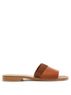 Matchesfashion.com A.p.c. - Kenza Leather And Suede Slides - Womens - Tan