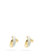 Matchesfashion.com Bottega Veneta - Twisted 18kt Gold-plated Silver Earrings - Womens - Gold Multi