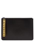 Matchesfashion.com Givenchy - Logo Strap Leather Pouch - Mens - Black