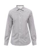 Mens Rtw Officine Gnrale - Giacomo Striped Cotton-poplin Shirt - Mens - White Stripe