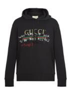 Gucci Logo-print Hooded Cotton Sweatshirt